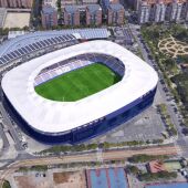 Vista aérea del estadio Ciutat de València