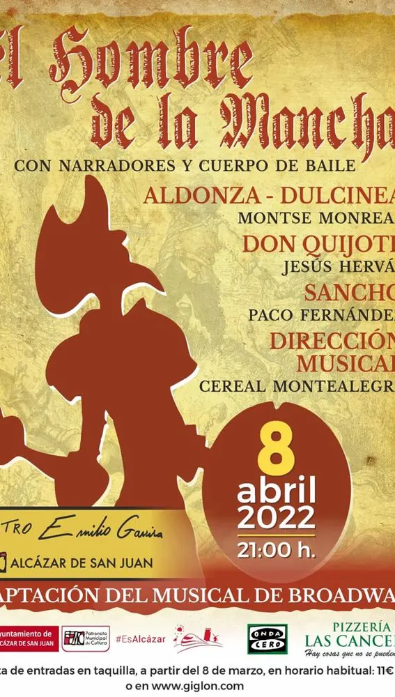 Cartel del musical promovido por el director Cereal Montealegre