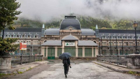 Canfranc en un día lluvioso