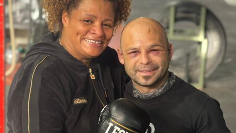 Flavia Blindada, junto a Kiko Mart&iacute;nez.