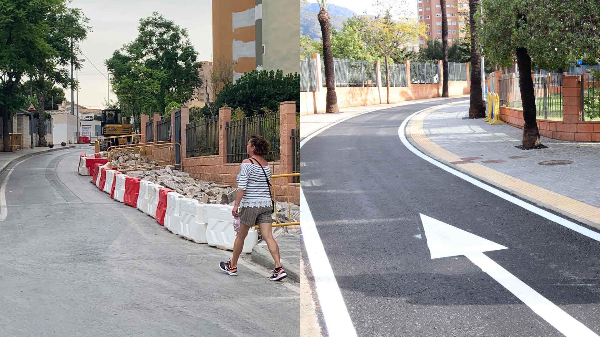 Benidorm finaliza las obras de mejora de la accesibilidad de la calle Denia Benidorm finaliza las obras de mejora de la accesibilidad de la calle Denia