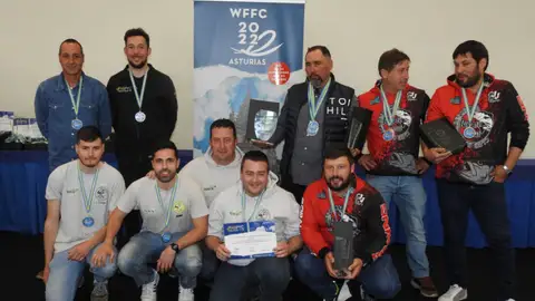 Satisfacción entre los galardonados Satisfacción entre los galardonados