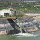 La extracción de agua se hacía en el río Guadiana La extracción de agua se hacía en el río Guadiana