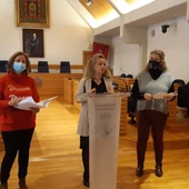 Ana Belén Chacón durante la rueda de prensa Ana Belén Chacón durante la rueda de prensa