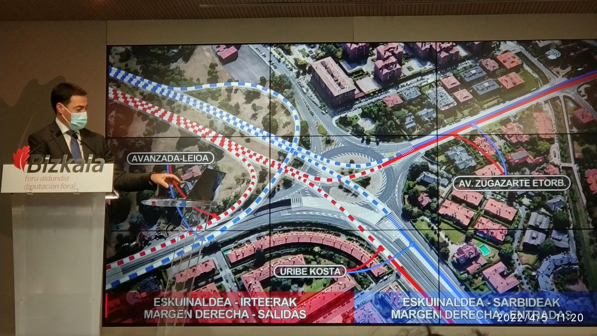 El túnel que unirá ambas márgenes de la ría estará en funcionamiento en 2028 El túnel que unirá ambas márgenes de la ría estará en funcionamiento en 2028