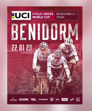 La primera Copa del Mundo de Ciclocross en España en diez años se celebrará en Benidorm. La primera Copa del Mundo de Ciclocross en España en diez años se celebrará en Benidorm.