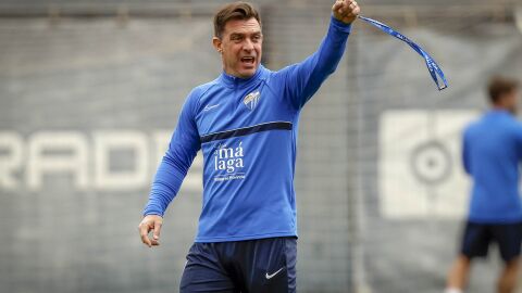 Pablo Guede, entrenador del M&aacute;laga CF
