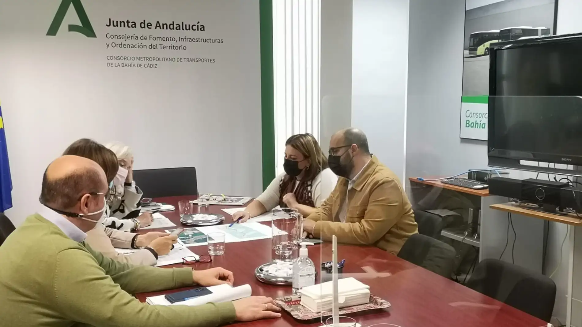 Reunión en el Consorcio de Transportes de Cádiz