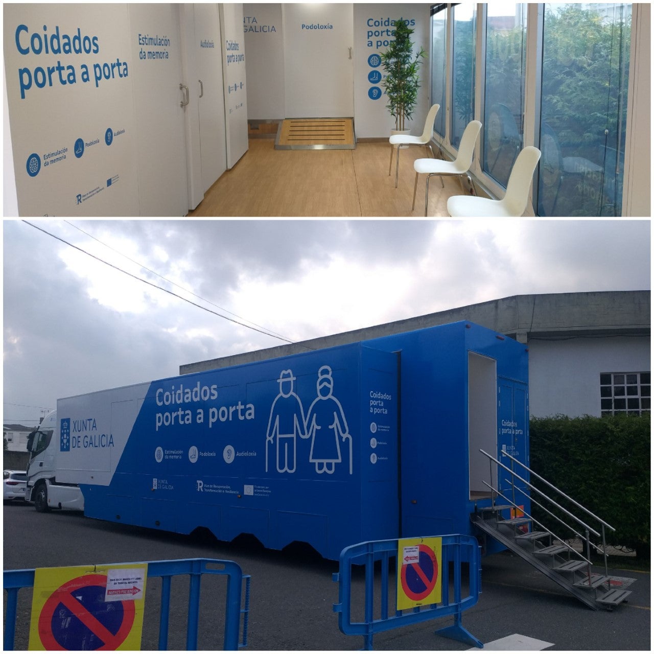 Entramos en la unidad móvil del Coidados Porta a Porta Entramos en la unidad móvil del Coidados Porta a Porta