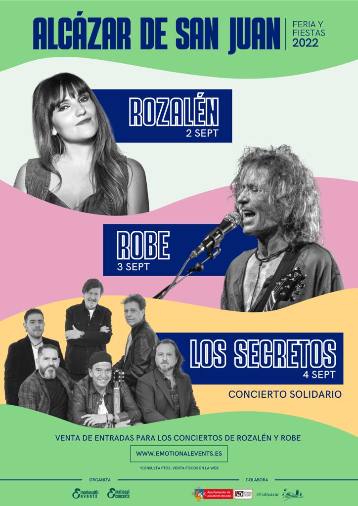 Conciertos Feria 2022 en Alcázar de San Juan Conciertos Feria 2022 en Alcázar de San Juan