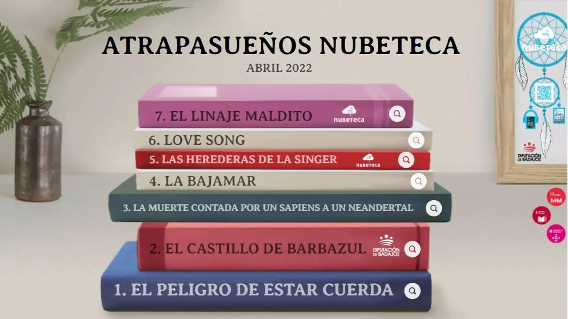 El catálogo Nubeteca de la Diputación de Badajoz amplía sus títulos con lo último de Javier Cercas y Rosa Montero