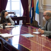 Instantes de la reunión celebrada en el Ayuntamiento de Cádiz Instantes de la reunión celebrada en el Ayuntamiento de Cádiz