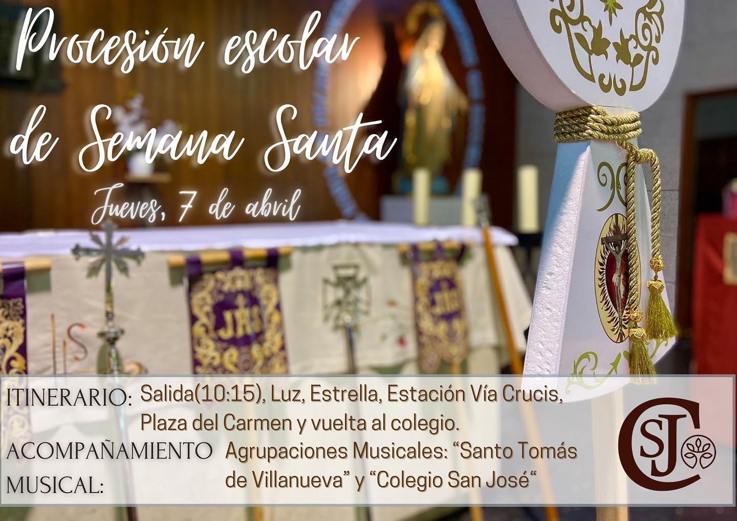 Los alumnos del Colegio San José procesionarán este jueves por las calles de Ciudad Real Los alumnos del Colegio San José procesionarán este jueves por las calles de Ciudad Real