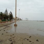 Daños del temporal en Roquetas de Mar
