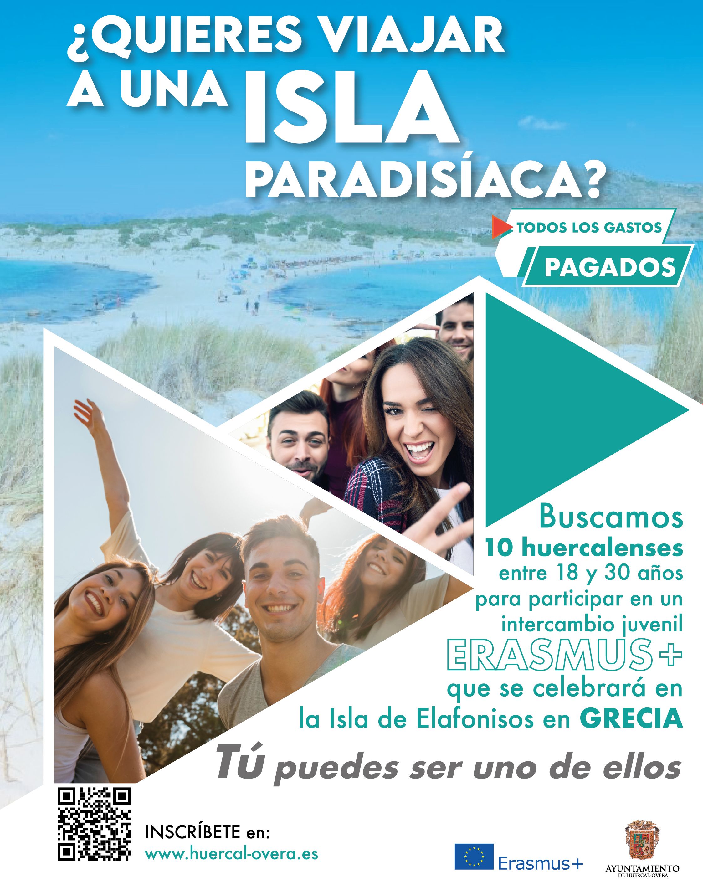 Huércal-Overa busca a diez jóvenes para un proyecto europeo en una isla paradisíaca con todos los gastos pagados Huércal-Overa busca a diez jóvenes para un proyecto europeo en una isla paradisíaca con todos los gastos pagados