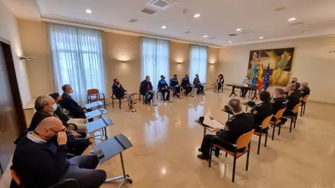 Delia Losa, Delegada del Gobierno en Asturias, presidió la reuión de coordinación de seguridad del derbi asturiano Delia Losa, Delegada del Gobierno en Asturias, presidió la reuión de coordinación de seguridad del derbi asturiano
