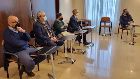 Representación del Oviedo en la reunión de coordinación de seguridad del derbi Representación del Oviedo en la reunión de coordinación de seguridad del derbi
