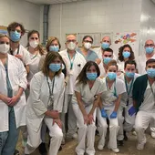 Imagen de archivo de un grupo de profesionales sanitarios del Hospital Costa del Sol Imagen de archivo de un grupo de profesionales sanitarios del Hospital Costa del Sol