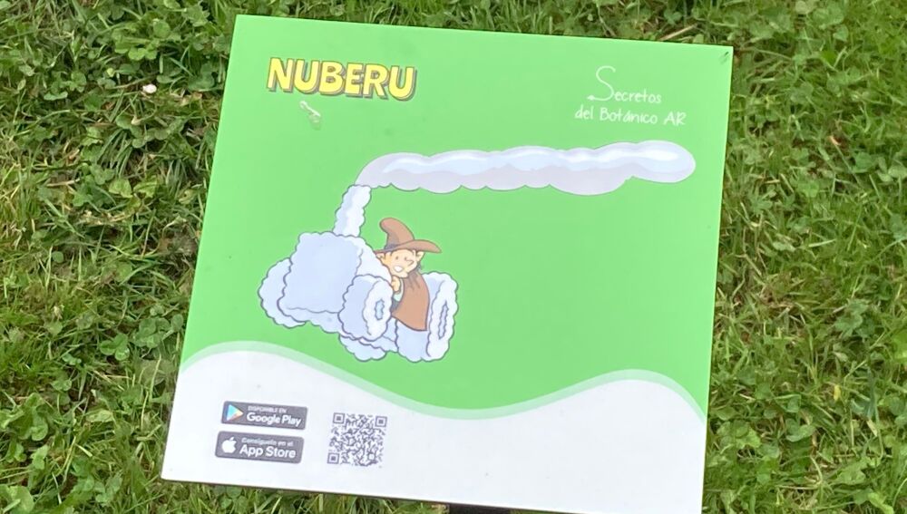 Placas para la ruta de realidad aumentada en el Botánico de Gijón 