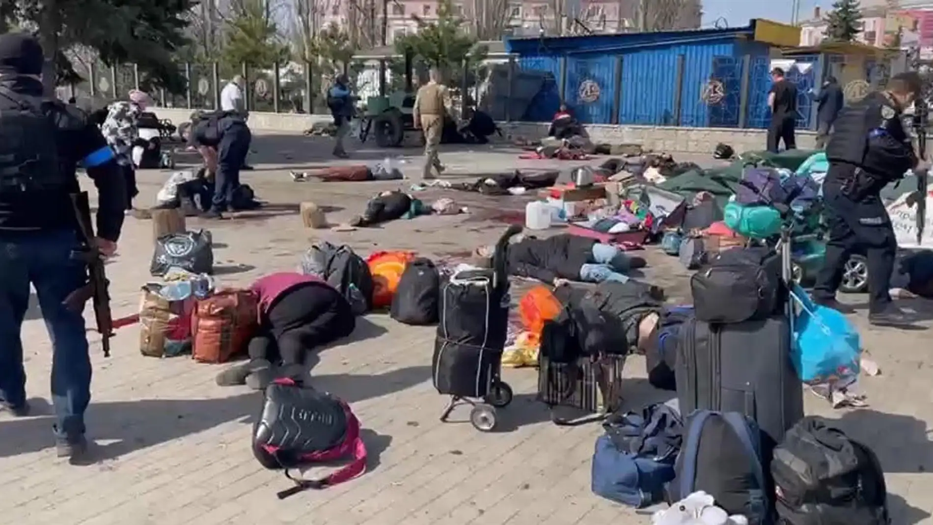 Ataque ruso contra una estación de tren en Kramatorsk | Foto: EFE