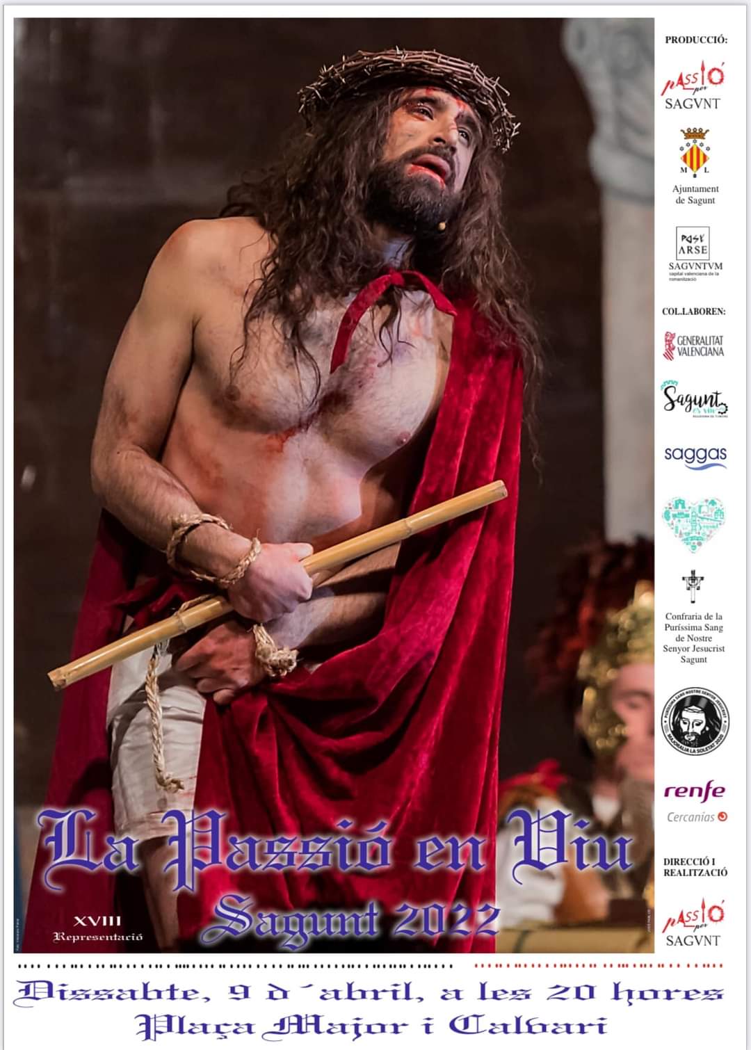 La Pasió en Viu volverá a deslumbrar el sábado en Sagunto La Pasió en Viu volverá a deslumbrar el sábado en Sagunto