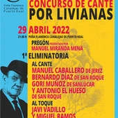 Cartel del Concurso de Cante por Livianas Cartel del Concurso de Cante por Livianas