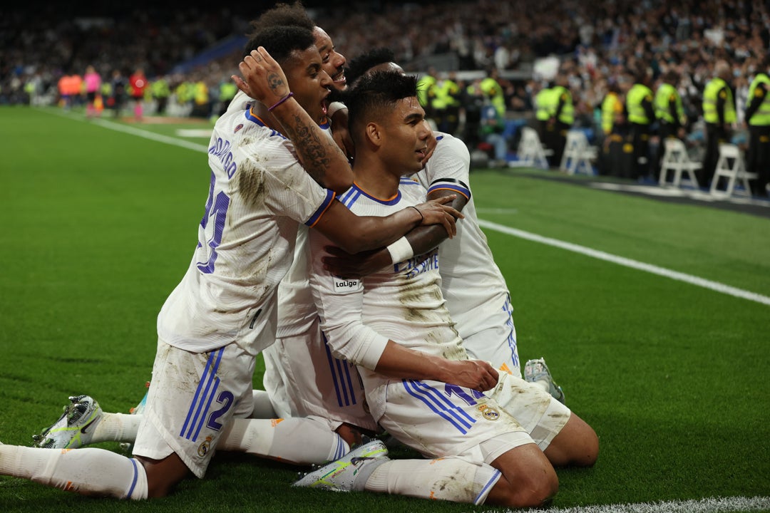 Casemiro y Lucas Vázquez dan la ventaja al Real Madrid frente al Getafe Casemiro y Lucas Vázquez dan la ventaja al Real Madrid frente al Getafe