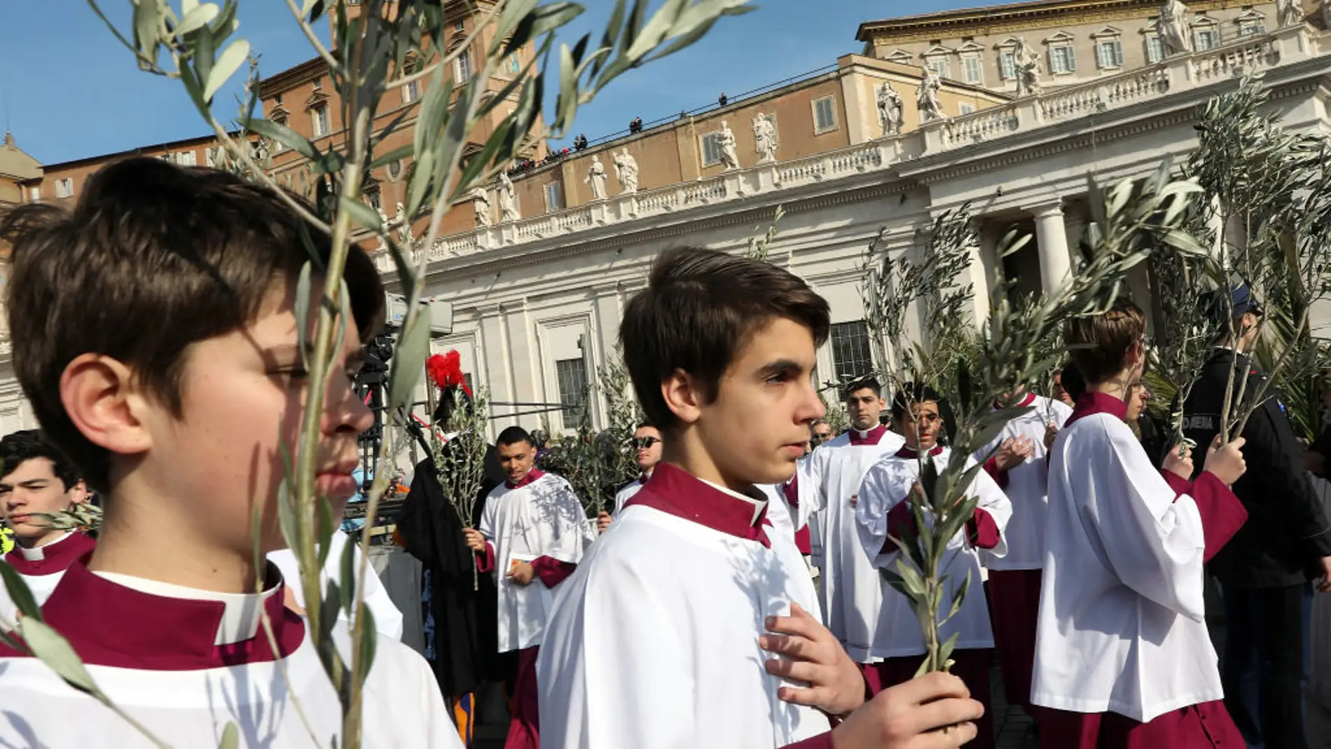 Imagen de archivo de la celebración del Domingo de Ramos en el Vaticano en marzo del 2018