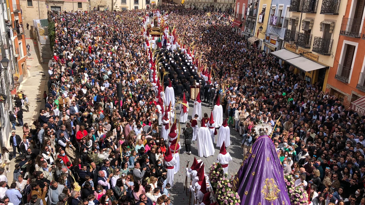 Domingo de Ramos en la Plaza Mayor de Cuenca