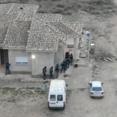 Imagen aérea de la Operación Leum de la Guardia Civil de El Campello, grabadas con los drones de la Policía Local de Elche.