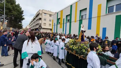 Imagen de la procesión infantil Imagen de la procesión infantil
