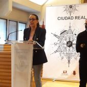 José Amores, Eva Masías y Pedro Maroto durante la rueda de prensa