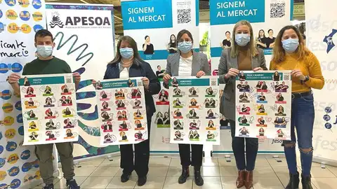 La cartelería presentada en el Mercado Central La cartelería presentada en el Mercado Central