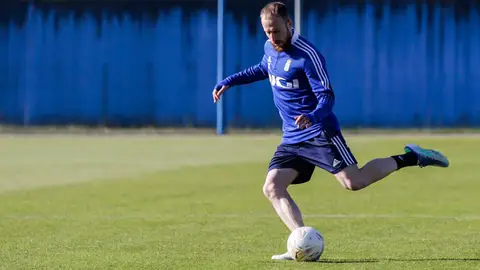 Pierre Cornud, jugador del Real Oviedo Pierre Cornud, jugador del Real Oviedo