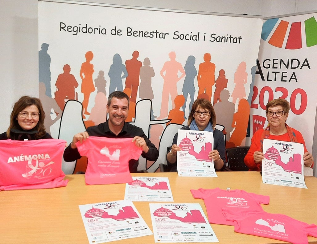 La Asociación Anémona programa una marcha contra el cáncer de mama en Altea La Asociación Anémona programa una marcha contra el cáncer de mama en Altea