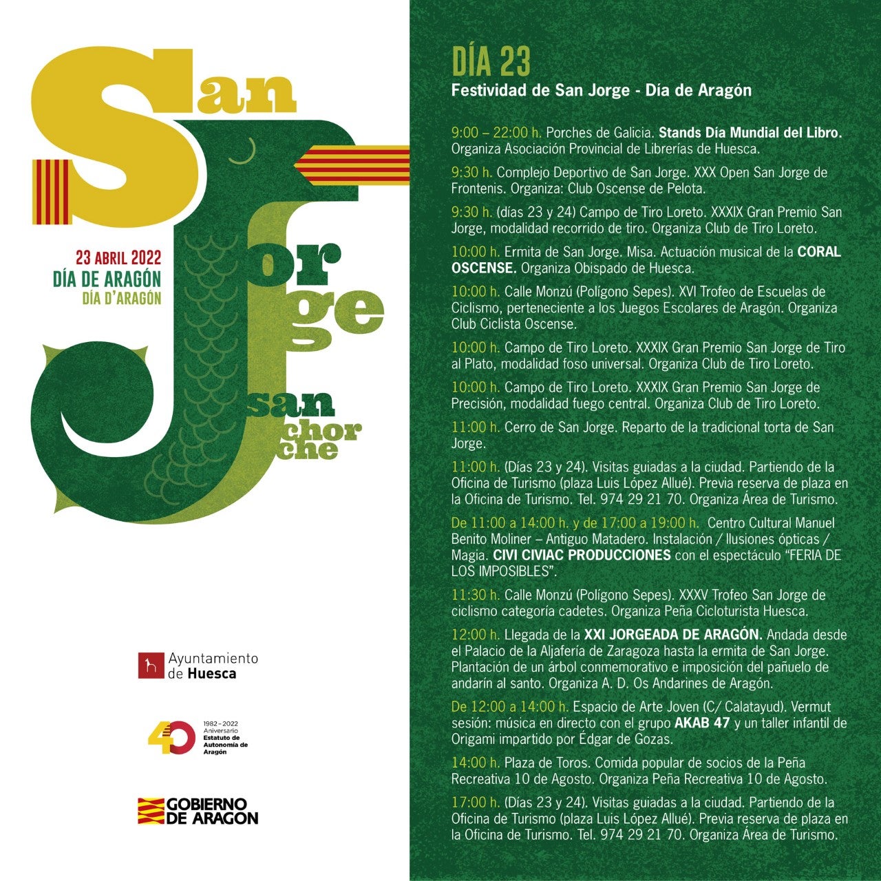 La meteorología obliga a cancelar parte de la programación de San Jorge La meteorología obliga a cancelar parte de la programación de San Jorge