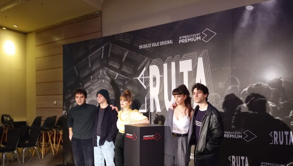 Los actores durante la presentación de La Ruta Los actores durante la presentación de La Ruta