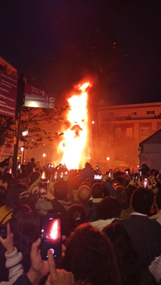 La falla prendió fuego rápidamente