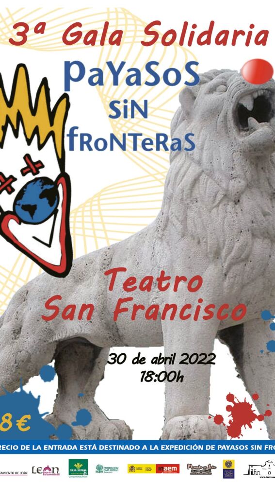 Cartel de la Gala de Payasos sin Fronteras