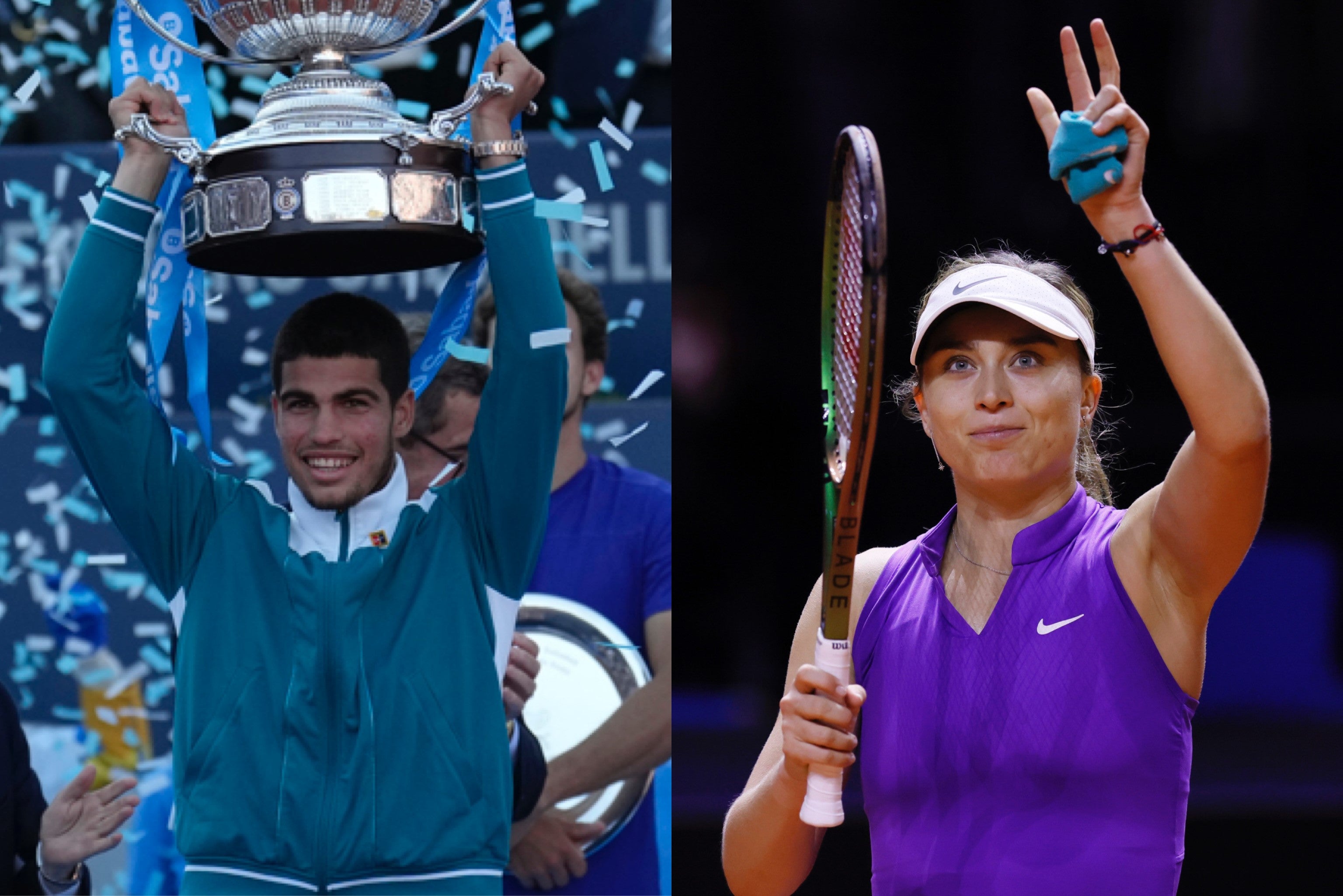 Carlos Alcaraz y Paula Badosa confirman el gran momento del tenis español Carlos Alcaraz y Paula Badosa confirman el gran momento del tenis español