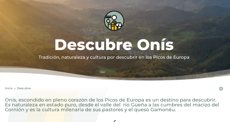Onís presenta una nueva web dedicada al ecoturismo Onís presenta una nueva web dedicada al ecoturismo