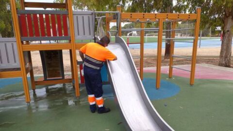 Una de las zonas infantiles de Alicante 