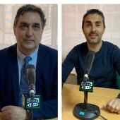 Antonio Mota de ASPANIS y Manuel Dos Santos Trapote de AMGU