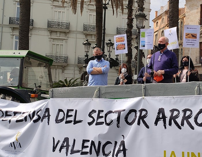 Arroceros de la Ribera Baixa protestan hoy en Madrid por la reforma de la PAC Arroceros de la Ribera Baixa protestan hoy en Madrid por la reforma de la PAC