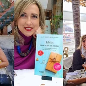 Ana Ruiz junto a Trini Moreno, del club de lectura Entre Líneas, y a Chon Sarmiento, del club de lectura Mainake Ana Ruiz junto a Trini Moreno, del club de lectura Entre Líneas, y a Chon Sarmiento, del club de lectura Mainake
