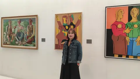 Sabela Santos, responsable de Educación no Museo de Pontevedra Cita a cegas no Museo de Pontevedra no edificio Castelao