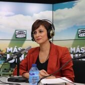 Isabel Rodríguez, ministra portavoz del Gobierno, durante su entrevista con Carlos Alsina