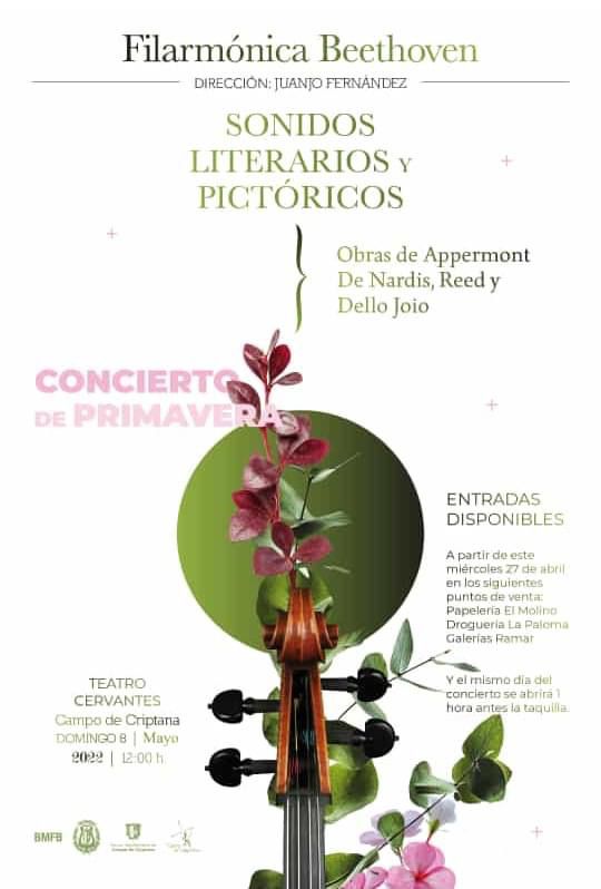 Concierto de Primavera por la Filarmónica Beethoven en Campo de Criptana Concierto de Primavera por la Filarmónica Beethoven en Campo de Criptana