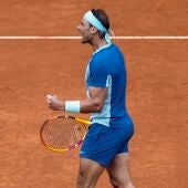 Rafa Nadal celebra un punto