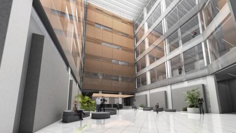 Recreaci&oacute;n del interior del centro de salud de la calle Gerona